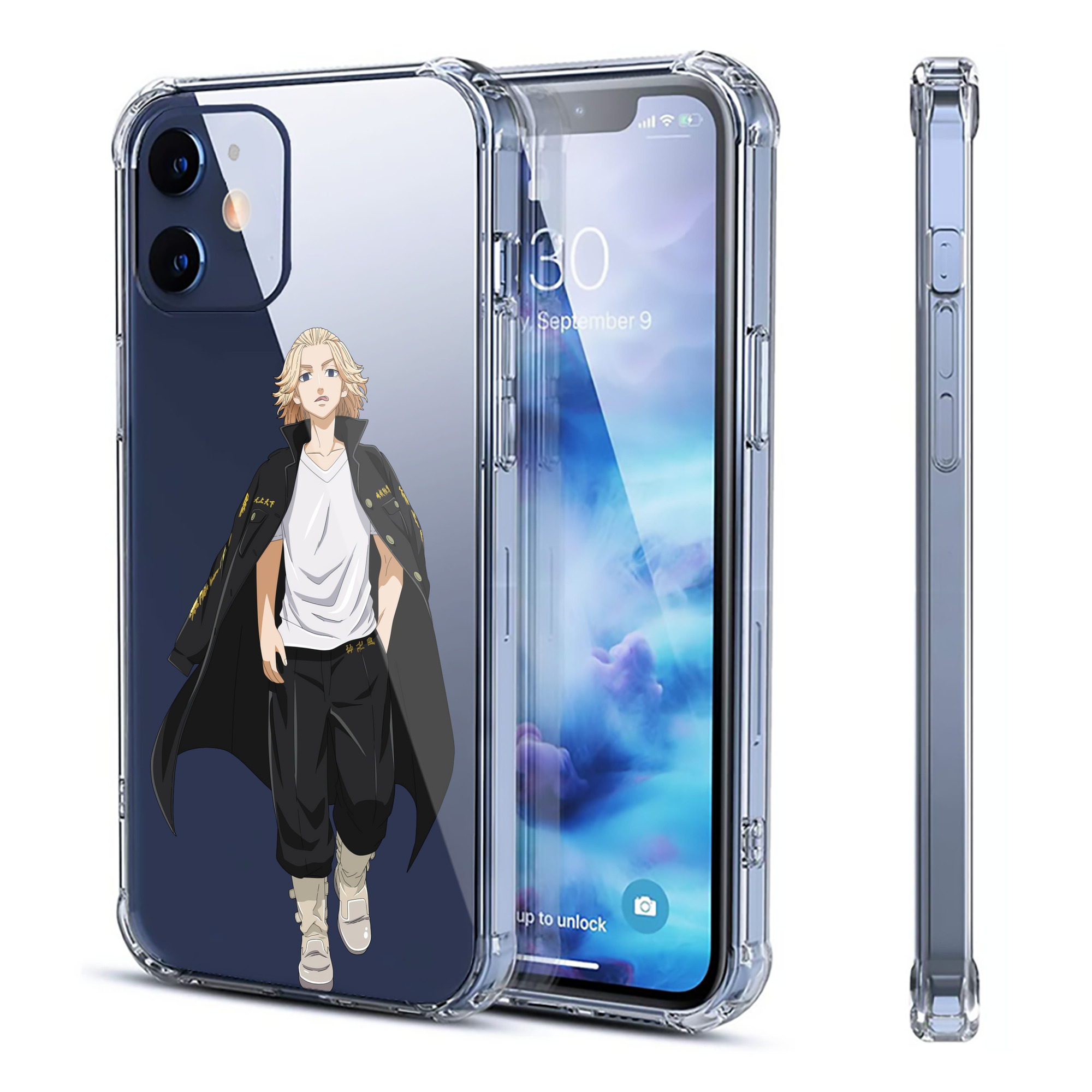 （画像用） 東京リベンジャーズ Tokyo Revengers 【iPhone 12シリーズ対応】透明スマホケース（クリアソフトケース）